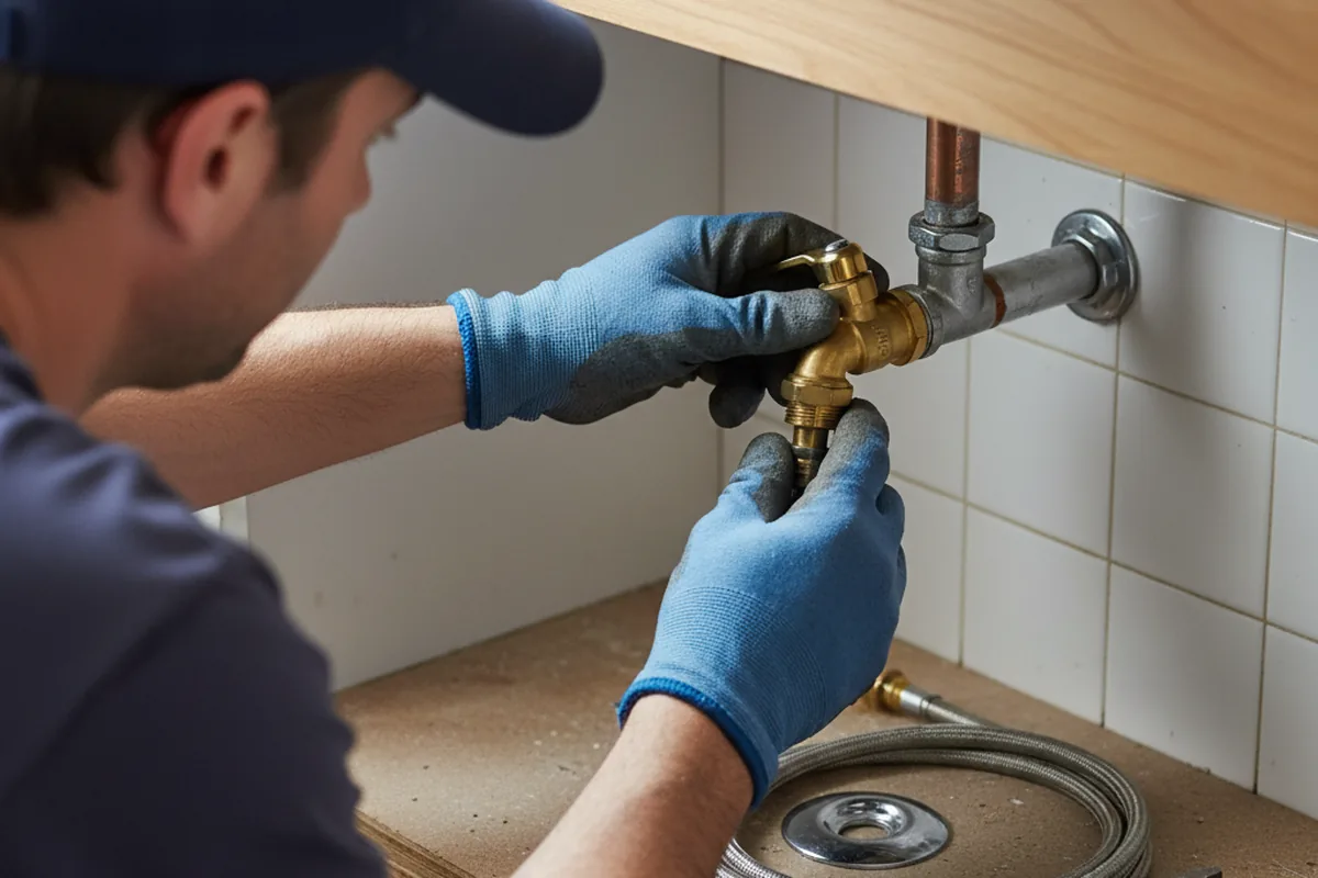 Shutoff valve and fitting work during Repiping in Fischer